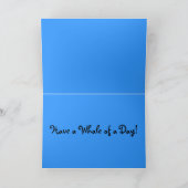 日のクジラを持って下さい! カード (内部)