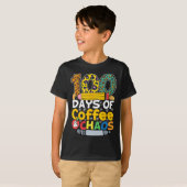 日のコーヒーとカオスの学生先生100日 Tシャツ (正面フル)