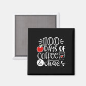 日のコーヒーカオス先生ハッピー100日のSch マグネット (正面/裏面)