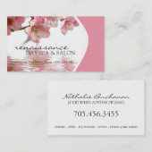 日のスパおよびサロンの名刺 名刺 (正面/裏面)