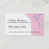 日のスパおよびサロンの名刺 名刺 (裏面)