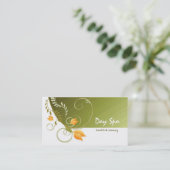 日のスパのサロンの名刺 名刺 (スタンド正面)