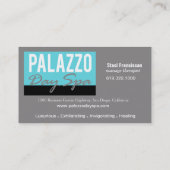 日のスパのマッサージセラピストのアロマセラピー 名刺 (裏面)