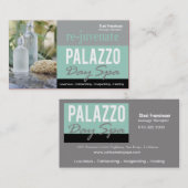 日のスパのマッサージセラピストのアロマセラピー 名刺 (正面/裏面)