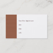 日のスパの名刺/アポイントメントカード 予約カード (裏面)