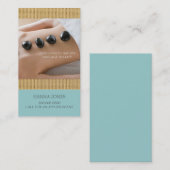 日のスパ|のマッサージのセラピーの名刺 予約カード (正面/裏面)