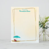 日のビーチのない紙シートがある (スタンド正面)