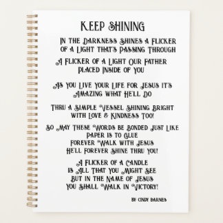 日のプランナー – キリスト教のプランナーとオリジナル詩 プランナー手帳