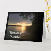 日の下に日の出 – 楽しむあなたの**誕生日** カード (黄色い花)