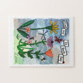 日の中で喜びを見つける |アートカード ジグソーパズル (横)