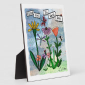 日の中で喜びを見つける |アート フォトプラーク (側面)