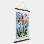 日の中で喜びを見つける |アート 吊り下げ型タペストリー (傾斜あり)