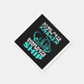 日の中にはクラーケンの海賊だ スタンダードカクテルナプキン (角)