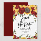 日の丸い赤いバラの結婚式は、デートカードを除く サンキューカード (正面/裏面)