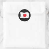 日の丸ステッカー ラウンドシール (バッグ)