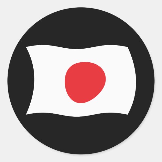 日の丸ステッカー ラウンドシール (正面)