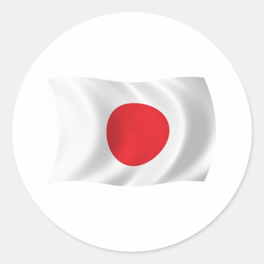 日の丸ステッカー ラウンドシール (正面)