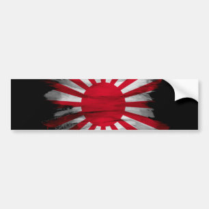 日の丸ブラシストローク、国旗 バンパーステッカー