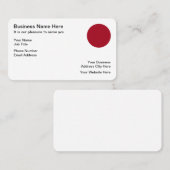 日の丸日本のCircle Of Sun Business Card 名刺 (正面/裏面)