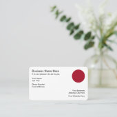 日の丸日本のCircle Of Sun Business Card 名刺 (スタンド正面)