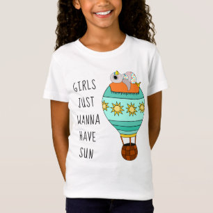 . .日の丸鳥を食べたいだけのかわいい女の子 Tシャツ