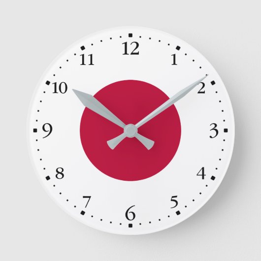 日の丸 ラウンド壁時計 (正面)