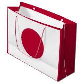 日の丸, 旭日旗, 赤い昇る太陽 ラージペーパーバッグ (正面アングル)