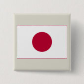日の丸, 旭日旗, 赤い昇る太陽 缶バッジ (正面)