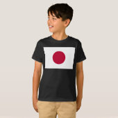 日の丸, 旭日旗, 赤い昇る太陽 Tシャツ (正面フル)