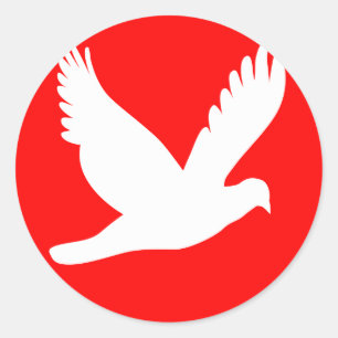 日の丸&鳩.png ラウンドシール