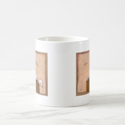 日の会計士の鶏数おもしろいの間抜けな芸術に課税して下さい コーヒーマグカップ (中央)