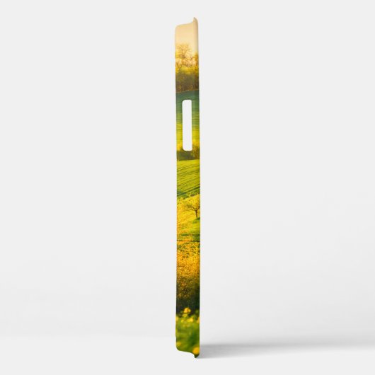 日の光で穏やかな田園風景。美しいス Case-Mate iPhoneケース (裏面 / 右)