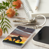 日の入った歩道の終点 キーホルダー (正面右)