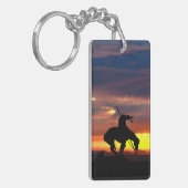 日の入った歩道の終点 キーホルダー (正面左)