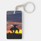 日の入った歩道の終点 キーホルダー (裏面)