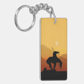 日の入った歩道の終点 キーホルダー (正面左)