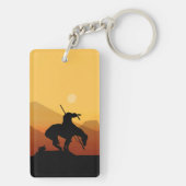 日の入った歩道の終点 キーホルダー (裏面)