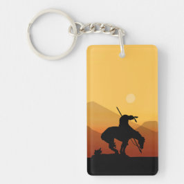 日の入った歩道の終点 キーホルダー