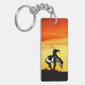 日の入った歩道の終点 キーホルダー (正面左)