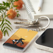 日の入った歩道の終点 キーホルダー (正面右)