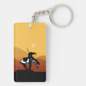 日の入った歩道の終点 キーホルダー (裏面)