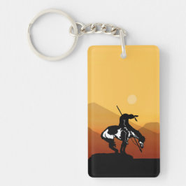 日の入った歩道の終点 キーホルダー