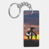 日の入った歩道の終点 キーホルダー (正面左)