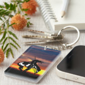 日の入った歩道の終点 キーホルダー (正面右)