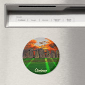 日の入りで立ち石に石を菱形に マグネット (インサイチュ (食洗機))