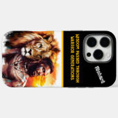 日の入りとともに団結する戦士と貴き獅子 Case-Mate iPhoneケース (裏面 (横))