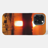 日の入りの反射 iPhoneケース (裏面横)