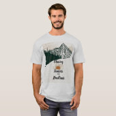 日の入りを追いかける 山旅情熱 Tシャツ (正面フル)