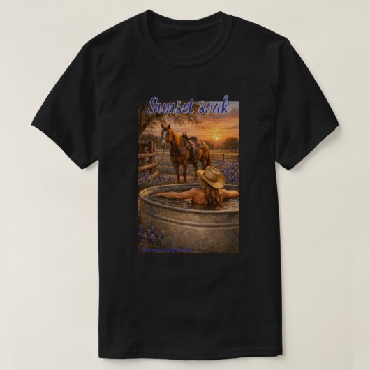 日の入りソーク Tシャツ (デザイン正面)