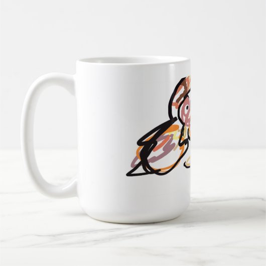 日の入り七面鳥の秋 コーヒーマグカップ (左)